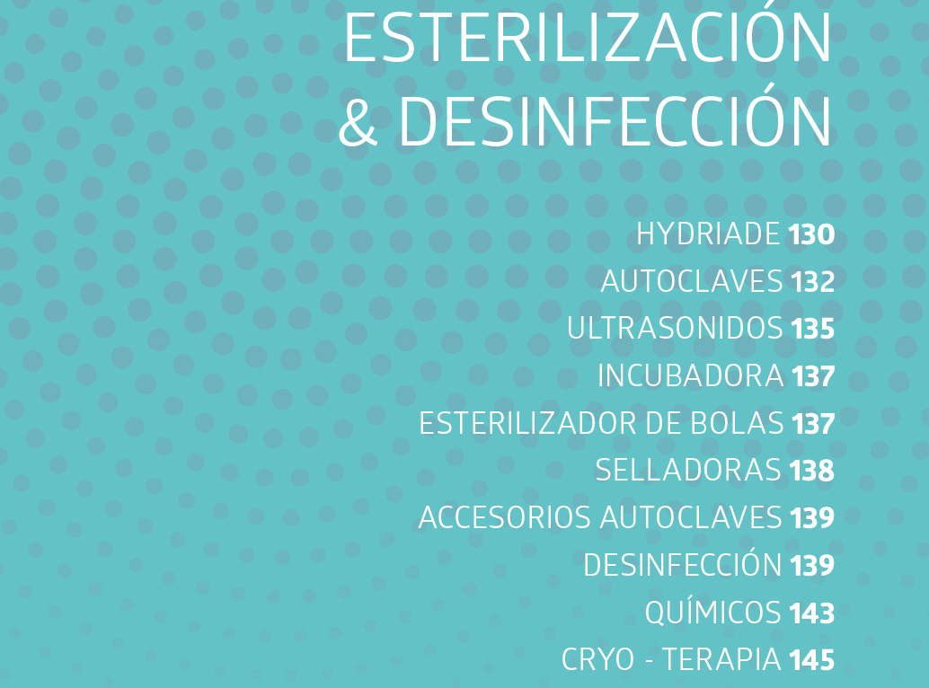 ESTERILIZACIÓN & DESINFECCIÓN