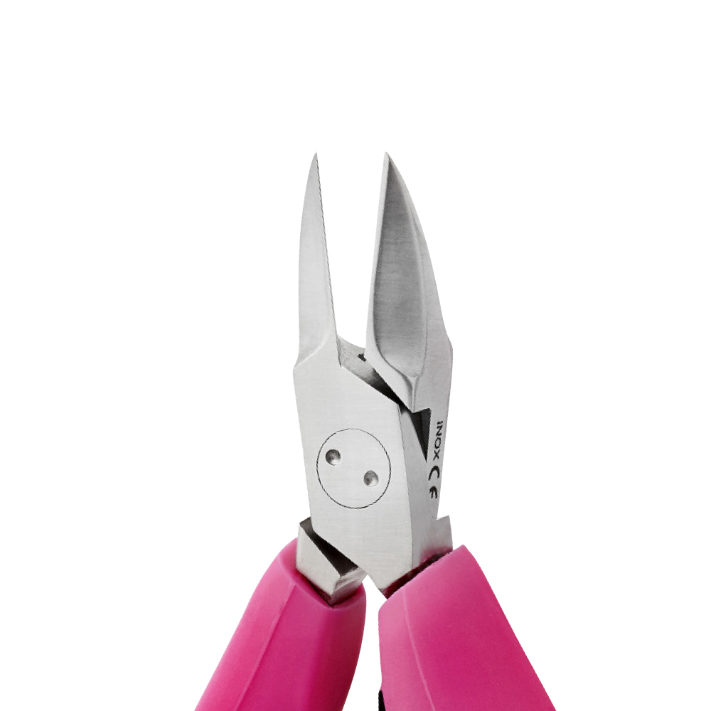 Alicate AKORI 13cm, Rosa, Corte recto punta fina muy biselada - Ítem1