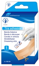 Tiritas impermeables, 6cmx1m, 1 rollo