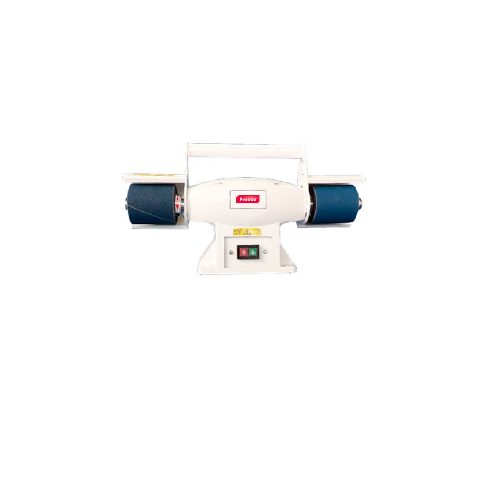 Pulidora sobremesa 450W (0,60CV), con doble rodillo de expansión, portabrocas, lijas y cepillo scotc