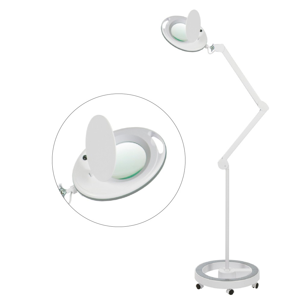 Lámpara Lupa led articulada MEGA, 5 dioptrías, sobremesa