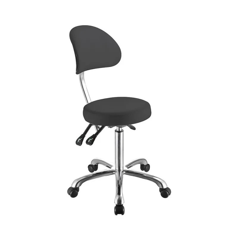 Silla giratoria CONFORT, respaldo envolvente, 3 movimientos, gris