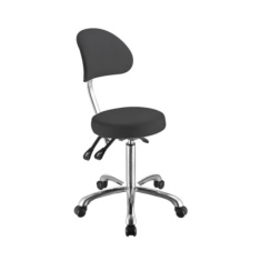 Silla giratoria CONFORT, respaldo envolvente, 3 movimientos, gris