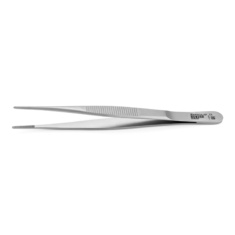 Pinza disección sin dientes recta, 13cm Inox, BD025R