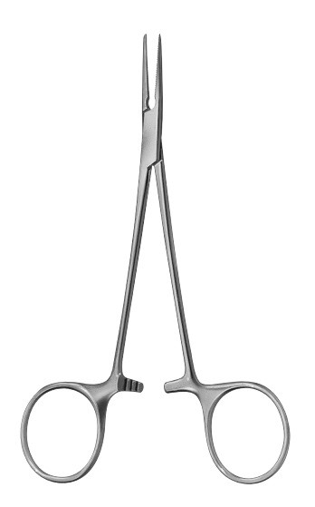 Pinza mosquito HALSTED recta 1x2 dientes, 125mm, AESCULAP, BH120R