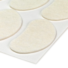 Parche de fieltro forma de riñón 2mm | Podología Fresco