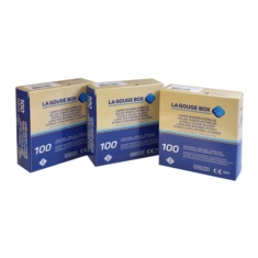 Gubias estériles La Gouge Box 100 unidades.