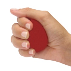 HandGym bola densidad media blanca | Fresco 