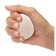 HandGym bola densidad dura blanca| Fresco 